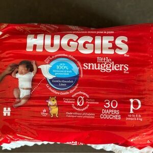 Huggies Little Snugglers Diapers Size Preemies 30 Count Brand New Sealed